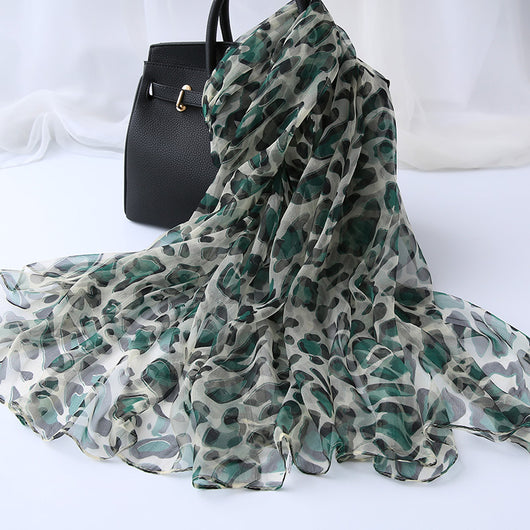 Pañuelo de Seda Decorativo Versátil para Mujer - Image 26