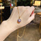 Simple Titanium Steel Pearl Necklace Female Niche Design Sense Estilo E