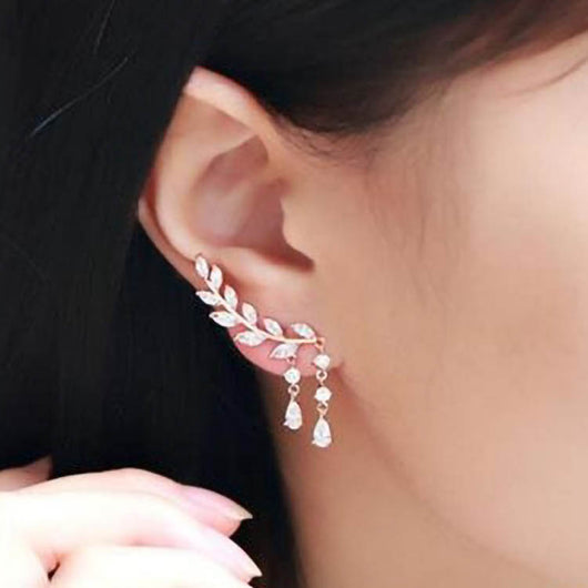 Aretes geométricos con borla larga elegante - Image 10