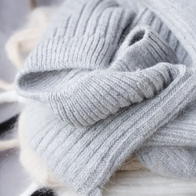 Gorro Tejido Cálido con Orejas de Gato - Pelaje de Conejo Suave - Image 13