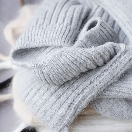 Gorro Tejido Cálido con Orejas de Gato - Pelaje de Conejo Suave - Image 13