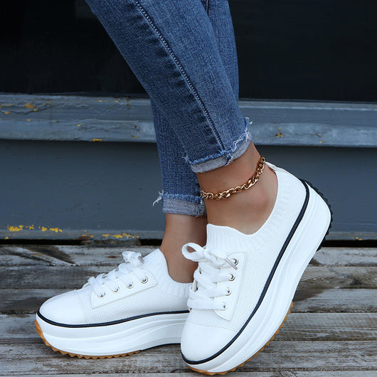 Zapatillas de Lona con Plataforma para Mujer - Image 10