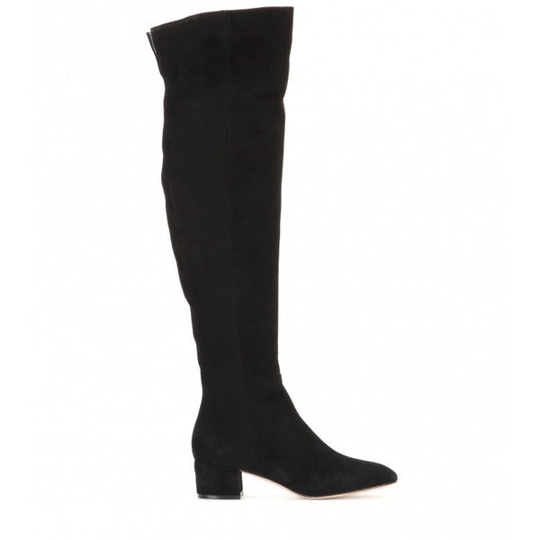 Botas Altas Grises Hasta la Rodilla para Mujer