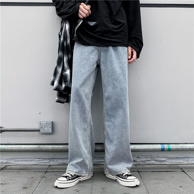 Pantalones Vaqueros Hombre Estilo Coreano Rectos Sueltos - Image 2