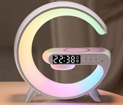 Lámpara LED Inteligente G con Altavoz Bluetooth, Cargador Inalámbrico y Control por App - Image 36