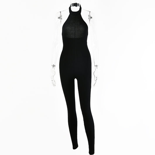 Mono Halter Ajustado Sin Mangas para Mujer - Diseño Sexy Otoño Invierno - Image 4