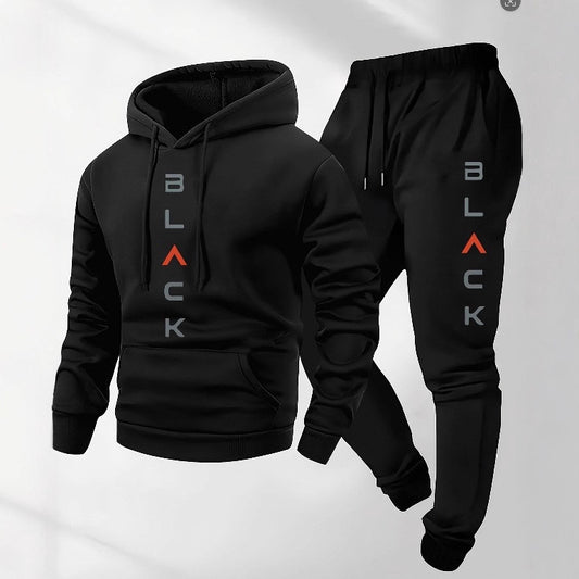 Conjunto Retro de Playera y Pantalón con Letras para Hombre