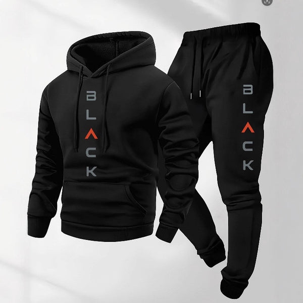 Conjunto Retro de Playera y Pantalón con Letras para Hombre