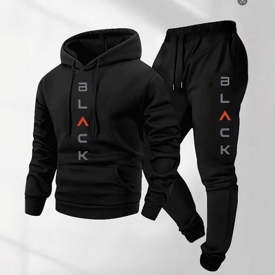 Conjunto Retro de Playera y Pantalón con Letras para Hombre