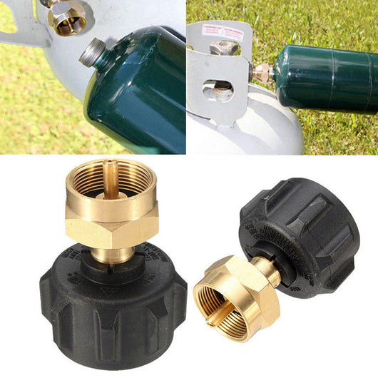 Regulador de Propano QCC1 1LB con Adaptador de Recarga para Kit BBQ Exterior