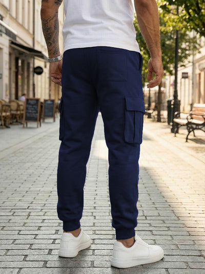 Pantalones de Trabajo Casual para Hombre con Múltiples Bolsillos y Cordón Ajustable - Image 21