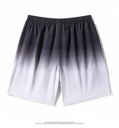 Pantalones Cortos Deportivos Ice Silk Degradado para Hombre - Ideales para Playa y Verano - Image 23