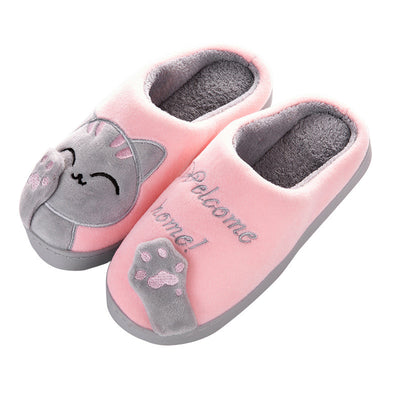 Pantuflas de Invierno Gato de la Suerte - Algodón Cómodo para Casa - Image 5