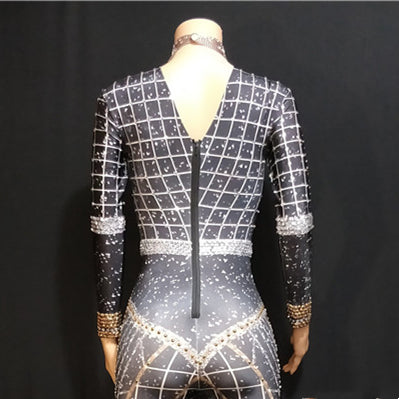 Traje de Pole Dance Acrobático para Mujer en Negro - Image 9