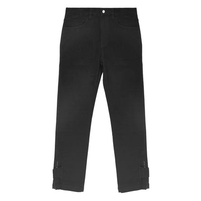 Pantalón Denim Negro Hip Hop Bordado Corte Recto Hombre - Image 10