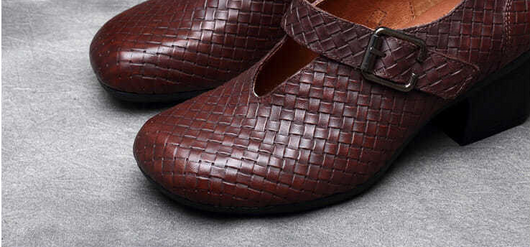 Zapatos Retro de Punta Cuadrada para Mujer - Colección Verano - Image 9