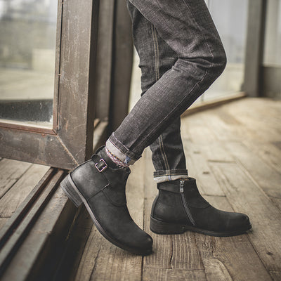 Botas Martin de Cuero Genuino para Hombre - Corte Medio - Image 3