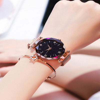 Abrigo de Lana Cintura Ajustada Largo Medio Color Sólido + Reloj Estilo Cielo Estrellado - Image 8