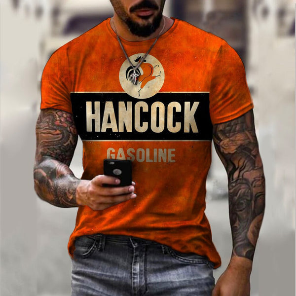 Camiseta Deportiva Slim Fit para Hombre con Estampado Moderno