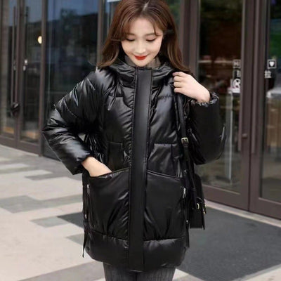 Abrigo Acolchado Grueso con Capucha para Invierno - Image 8