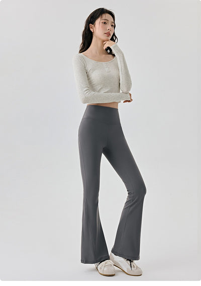 Top de Yoga Ajustado de Manga Larga - Diseño Reductivo para Fitness y Running - Image 18
