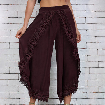Pantalones Anchos de Encaje Elegante - Image 8