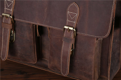 Bolso Messenger de Cuero Crazy Horse - Estilo Vintage Duradero - Image 19