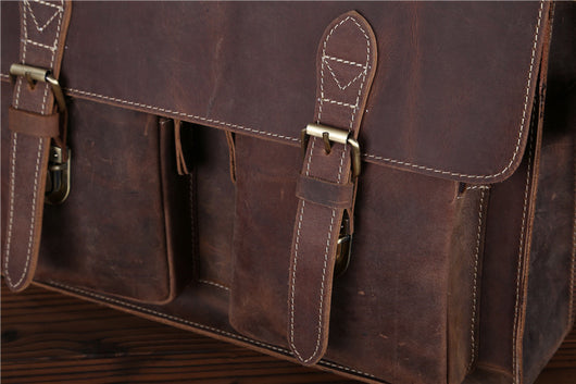 Bolso Messenger de Cuero Crazy Horse - Estilo Vintage Duradero - Image 19