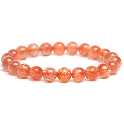 Pulsera de Cuarzo Fresa Dorado con Piedra de Sol - Image 9