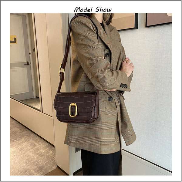 Bolso Messenger Vintage de Un Hombro para Hombre Maduro