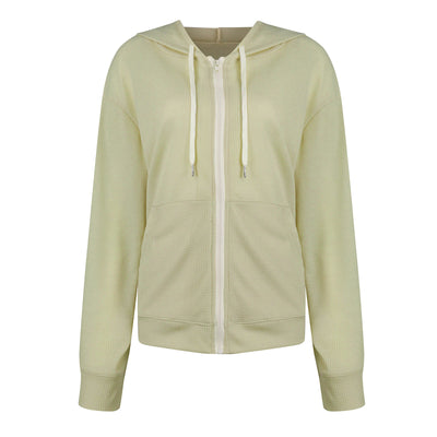 Sudadera Waffle con Cierre y Capucha - Chaqueta Casual de Manga Larga - Image 18