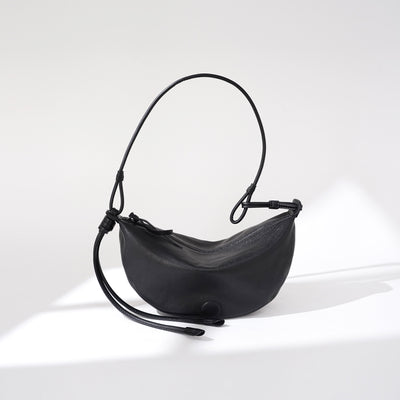 Bolso Bandolera Retro Media Luna en Cuero Oveja - Image 2