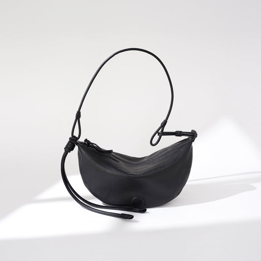 Bolso Bandolera Retro Media Luna en Cuero Oveja - Image 2