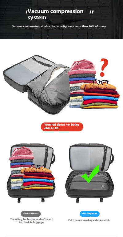 Mochila Multifuncional con Compresión al Vacío para Hombre - Image 15