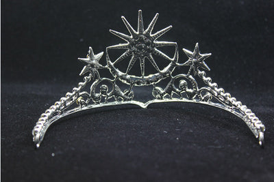 Corona Tiara Diamantes Estrella y Luna - Image 5
