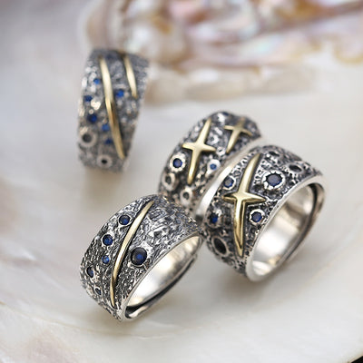 Anillo de Plata 925 Diseño Galaxia para Hombre - Personalidad Única - Image 6