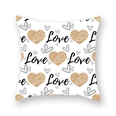 Funda de Almohada Terciopelo Melocotón San Valentín - Image 4