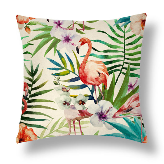 Funda de Almohada Decorativa Serie Tropical en Lino - Image 8
