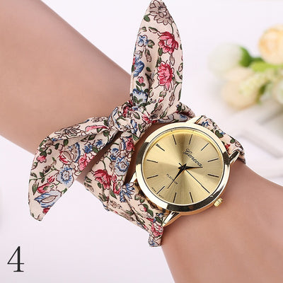 Reloj de Pulsera Garden Flower para Mujer con Correa de Tela - Image 3