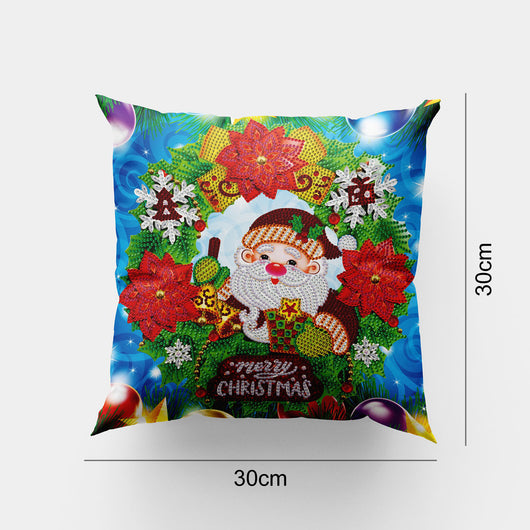 Funda de Almohada Navideña con Pintura de Diamantes DIY - Image 7