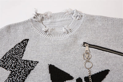 Suéter Desgarrado con Cierre para Mujer - Estilo Urbano - Image 15