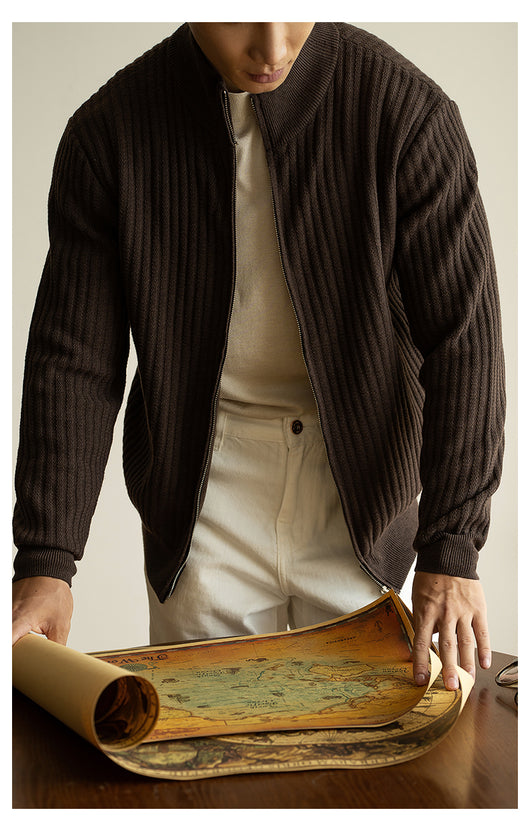 Cardigan con Cierre Casual para Hombre - Suéter Abrigo Versátil - Image 9
