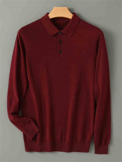 Suéter Cashmere Premium con Cuello Tipo Abrigo y Forro Térmico Grueso - Image 2