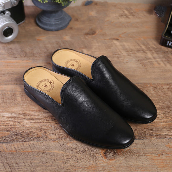 Pantuflas Casuales de Verano para Hombre - Cuero Suave con Suela Flexible