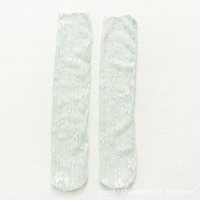 Medias de Encaje Floral Japonés Calado Transpirable - Image 14