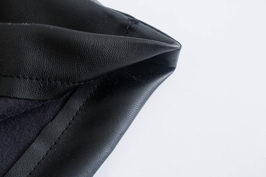 Pantalón de Cuero Estilo Europeo Cintura Alta Casual Ajustado - Image 3