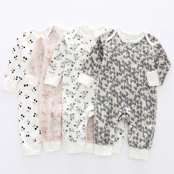 Pijama Enterizo de Algodón Orgánico para Bebé - Primavera y Otoño