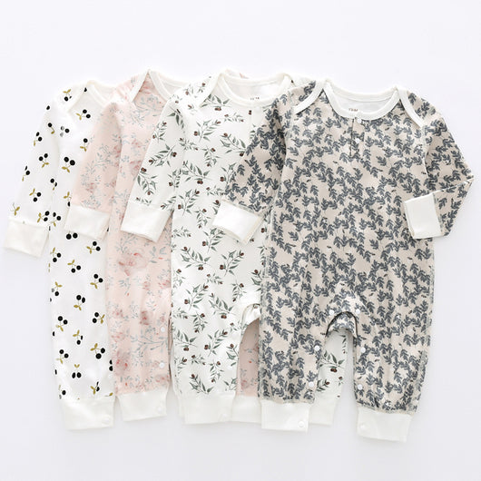 Pijama Enterizo de Algodón Orgánico para Bebé - Primavera y Otoño