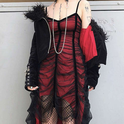 Vestido Plisado Asimétrico con Tirantes - Image 6