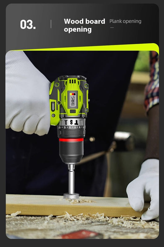 Taladro Percutor Inalámbrico Brushless con Batería de Litio - Image 19